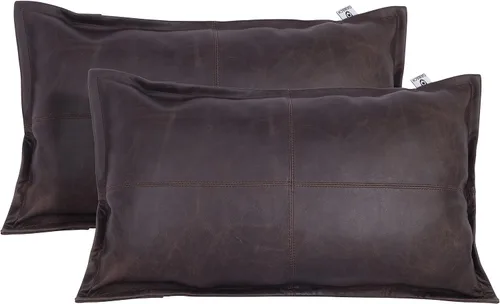 Vista 17 de Funda de almohada rectangular de piel de cordero – Funda de cojín para sofá – Fundas decorativas para sala de estar y dormitorio, caja negra