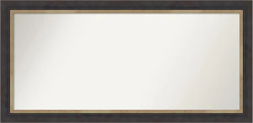 Vista 101 de Amanti Art Espejo personalizado, espejo de baño negro Astor, espejo de pared o espejo de tocador de baño sobre el fregadero (25 x 25 pulgadas)