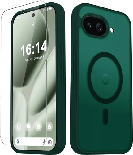 Vista 1639 de Funda para Google Pixel 10 Pro XL, cubierta magnética mate, color negro Fit for MagSafe, Screen Protector included, Shockproof Military Grade