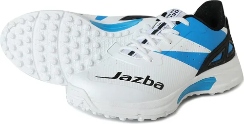 Vista 4 de KD - Zapatos de cricket para hombre, zapatos de hockey con pinchos de goma, multiusos para exteriores, calzado de rendimiento completo para césped