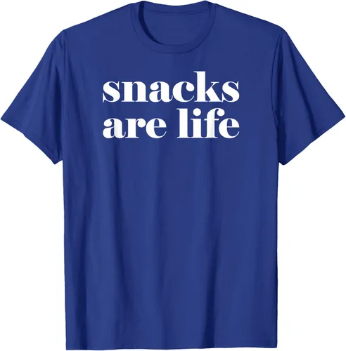Vista 18 de Snacks Are Life - Camiseta divertida para amantes de los aperitivos, Negro