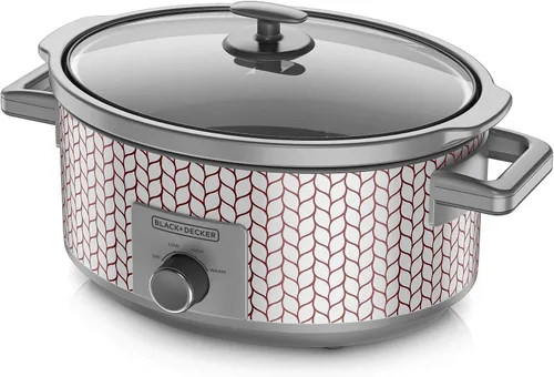 Vista 9 de Black+Decker Olla de cocción lenta con control de dial de 7 cuartos