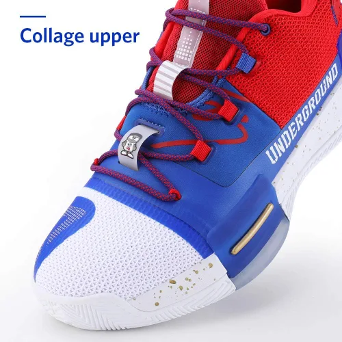 Vista 4 de PEAK Zapatos de baloncesto Flash para hombre, Lou Williams Underground Taichi con amortiguación adaptable, zapatos deportivos antideslizantes