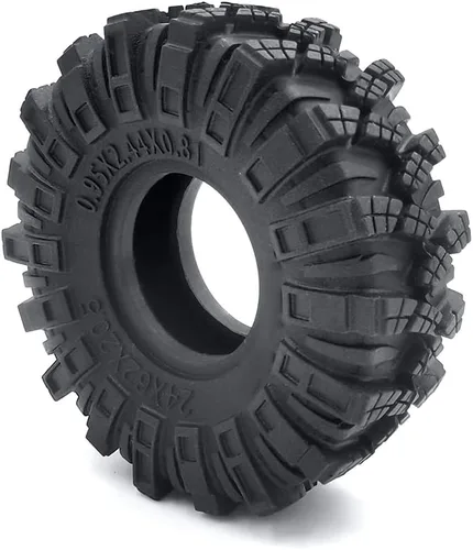 Vista 5 de RCHUBAM - 4 neumáticos de 1.0 pulgadas para 1/24 Axial SCX24 90081 AXI00001 AXI00002 AXI00005 AXI00006 RC Crawler Car (C)