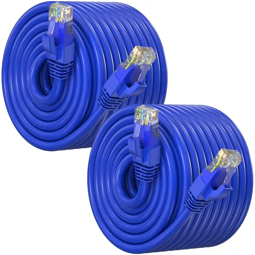 Vista 12 de Maximm Cable Ethernet Cat6, color negro (paquete de 2), cable UTP de 10 Gbps 550 MHz