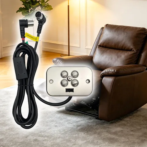 Vista 2 de Sistema de Raffel reclinable eléctrico CTR UR2 08 A BA S 5 botón 5 Pin