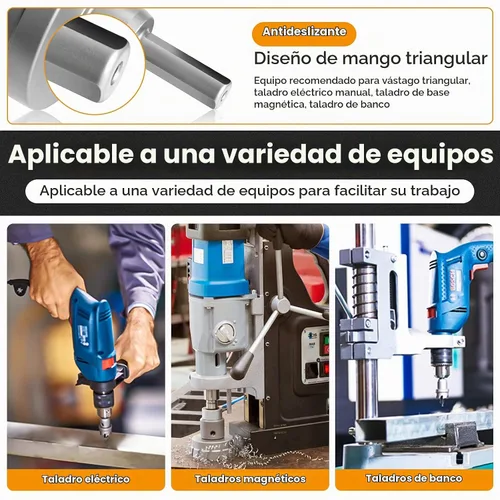 Vista 5 de ANBULL 9PCS Kit de sierra de agujero de carburo para metal duro y acero