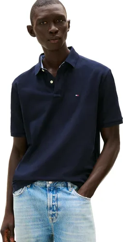 Vista 21 de Tommy Hilfiger - Camisa polo de manga corta para hombre, en ajuste clásico, de algodón piqué Violeta africana