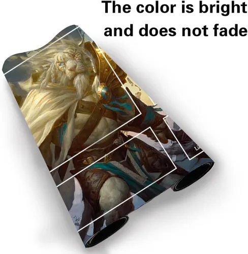 Vista 3 de Juego de mesa MTG Playmat Games Tamaño 60X35 cm CCG Compatible para TCG RPG CCG Play Mats (Ajani Steadfast-Zone)