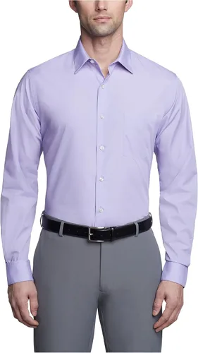 Vista 12 de Van Heusen - Camisa de vestir para hombre, de popelina ajustada lisa Negro