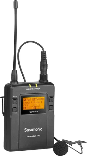Vista 6 de Saramonic UWMIC9 sistema de micrófono inalámbrico de 96 canales, UHF digital