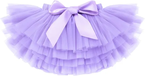 Vista 2 de Falda tutú para bebé niña con cubierta de pañal, flores de tul y diadema para primer cumpleaños, trajes de 0-3T