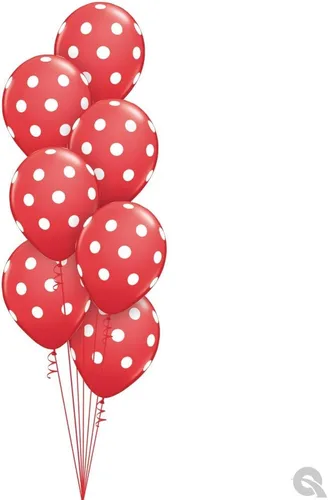 Vista 4 de Qualatex Globos de látex, 11 pulgadas, rojo