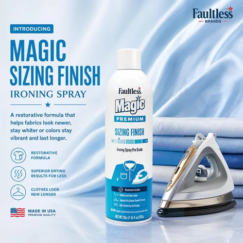 Vista 3 de Faultless Starch 00502 Magic Sizing Líquido facilitador de planchado, 20 onzas.