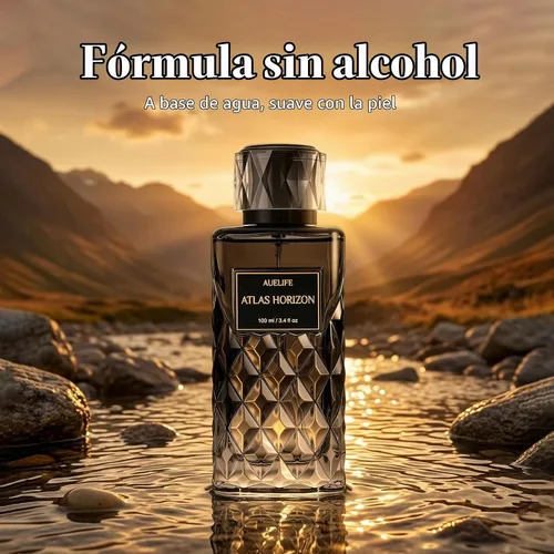 Vista 2 de Colonia para hombres, perfume de larga duración sin alcohol, 3.4 onzas ATLAS HORIZON