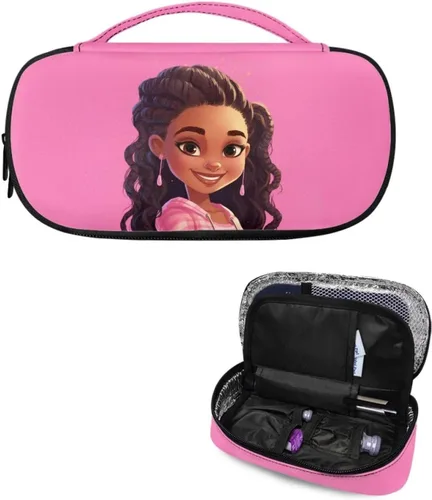 Vista 4 de ZOUTAIRONG Maletín de viaje para niña africana negra, estuche de viaje aislado para diabéticos, bolsa portátil para medicamentos, bolsa enfriadora