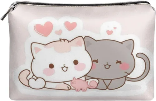 Vista 12 de Flashideas Bolsa de maquillaje portátil de cuero impermeable bolsa de cosméticos embrague maquillaje cepillo bolsa, Estampado De Mármol Azul 1
