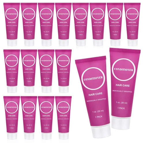 Vista 9 de Acondicionador de tamaño de viaje a granel, mini muestra de cabello envuelta individualmente, acondicionador pequeño para hombres y mujeres
