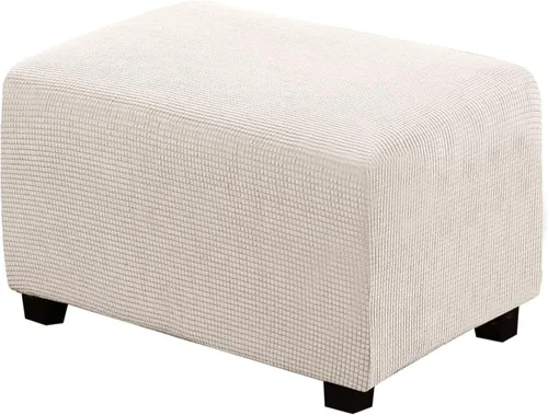 Vista 56 de H.VERSAILTEX Funda Deslizable para Otomana Rectangular Ajuste de Longitud 29"-34" Reposapiés Fundas Deslizables para Sofá Funda para Taburete