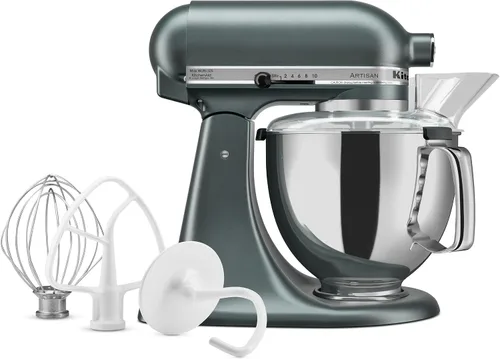 Vista 3 de KitchenAid Artisan Series Batidora de Pie con Cabezal Inclinable de 5 Cuartos, KSM150PS, Juniper