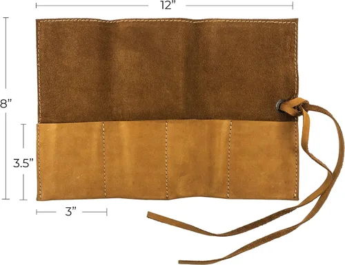 Vista 19 de Hide & Drink, Organizador de rollos de reloj de cuero hecho a mano de cuero de grano completo, con capacidad para hasta 4 relojes, fácil de llevar