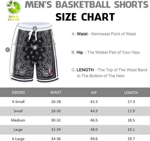 Vista 7 de BOOMLEMON Pantalones cortos de baloncesto para hombre, pantalones cortos de entrenamiento atléticos de cachemira, pantalones cortos de malla
