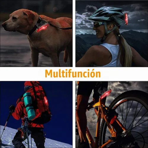 Vista 6 de Luz trasera de bicicleta, luces traseras de bicicleta USB-C recargable LED linterna de seguridad para ciclismo con 4 modos de luz para carretera