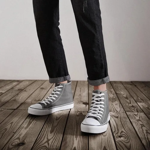 Vista 22 de ZGR Tenis de lona para hombre, con cordones, clásicos, casuales, para caminar