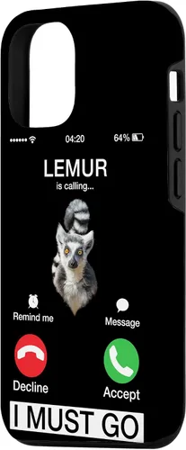 Vista 2 de Carcasa novedosa para iPhone 14 Lemur Is Calling Funny Native Mammals Pet Lovers