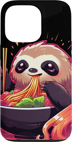 Vista 10 de Sloth Eating Ramen Japanese Noodles Soup Kawaii Case for iPhone 17