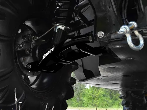 Vista 5 de SuperATV Brazos A traseros inferiores de alta holgura para Can-Am Defender/Max (2016-2019) - Negro