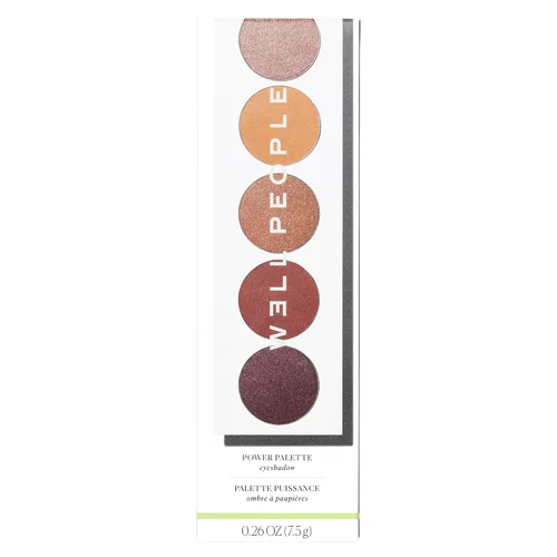 Vista 3 de Well People Power Palette - Sombra de ojos, cinco tonos de larga duración, hiperpigmentados mate y brillantes para un color intenso, vegano y libre