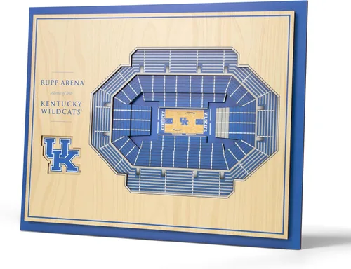 Vista 48 de YouTheFan - Póster para pared de la NCAA, vista de estadio en 3D de 5 niveles, Marrón