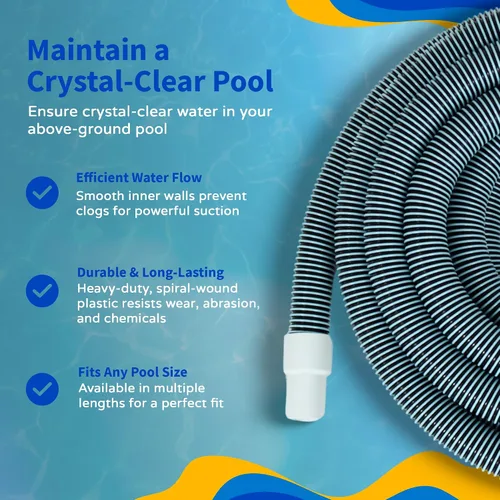 Vista 6 de Haviland NA101 - Manguera de piscina Forger Loop, 18 pies x 1-1/4 pulgadas, azul/blanco