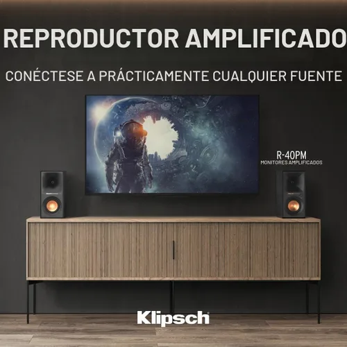 Vista 9 de Klipsch Reference R-40PM - Bocinas de estantería con alimentación - Bocina Tractrix de 90 grados x 90 grados - Suspensión de viaje lineal - Aspecto