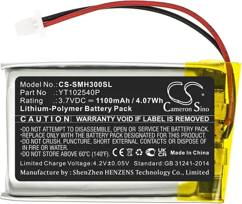 Vista 3 de Tingen Reemplazo de batería de 1100 mAh para Sena 50S SP46 YT102540P (3.7V)