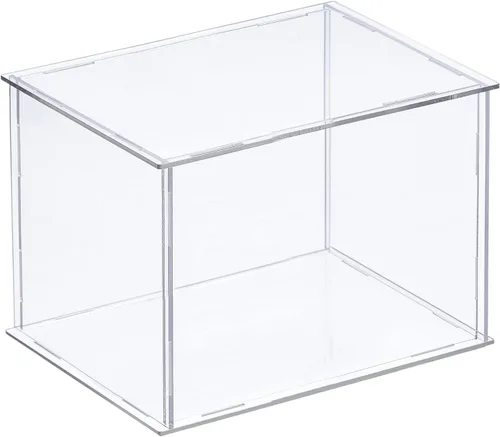 Vista 10 de MECCANIXITY Vitrina de acrílico Caja de plástico transparente montar escaparate a prueba de polvo 14x6.3x4.1 pulgadas para artículos coleccionables