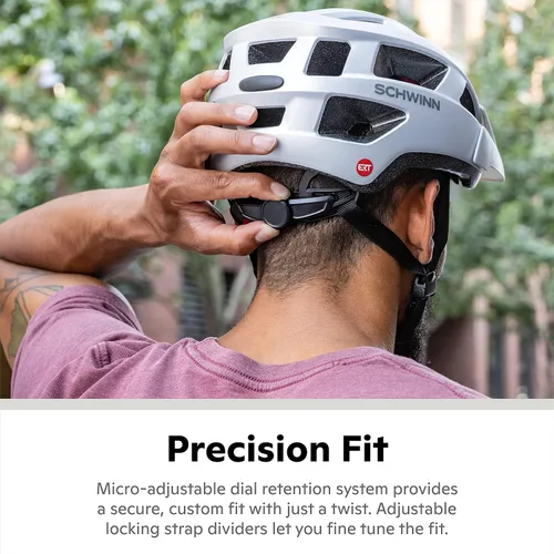 Vista 6 de Schwinn Halcyon ERT - Casco de bicicleta para adultos, jóvenes, hombres y mujeres, a partir de 14 años, puede adaptarse a circunferencia de cabeza