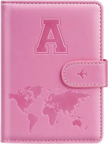 Vista 72 de Funda para Pasaporte Personalizada con Letra de la A a la Z, Billetera de Viaje con Bloqueo RFID, Funda para Pasaporte, Estuche para Pasaporte