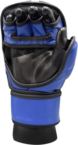 Vista 5 de MMA Sparring Pro - Guantes con palma ventilada abierta, guantes de artes marciales adecuados para hombres y mujeres, lucha contra jaula de kara