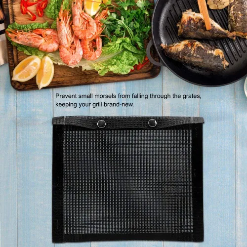 Vista 2 de Fdit Bolsa de malla reutilizable para parrilla, bolsas antiadherentes para barbacoa y hornear, resistentes al calor, para horno, deshidratador