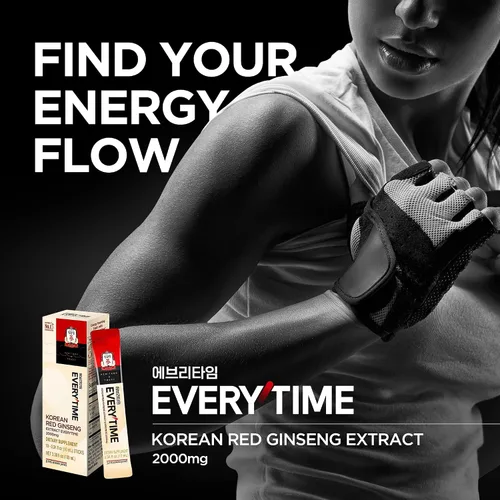 Vista 2 de JUNG KWAN JANG Everytime - Paquete de barra líquida de ginseng rojo coreano, 2,000 mg de extracto de ginseng rojo con propóleos + 1,050 mg