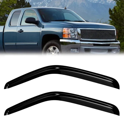 Vista 100 de Protectores de lluvia de ventana para Ford F150 SuperCab 2004-2014 2 piezas deflector de ventana para 09-14 F-150 con 2 puertas delanteras