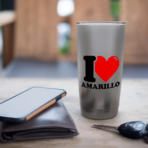 Vista 7 de I love Amarillo Stainless Steel Insulated Tumbler
