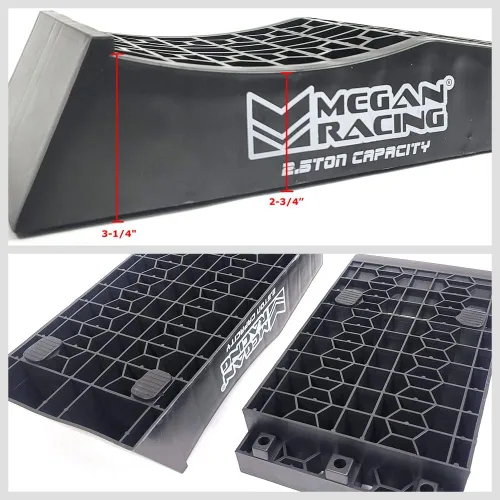 Vista 6 de Megan Racing - Rampa de servicio automático desmontable de perfil bajo universal de 2 piezas