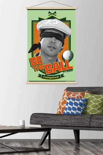Vista 45 de Trends International Caddyshack - Póster de pared Be the Ball, 14.725 x 22.375 pulgadas, versión enmarcada de madera de granero