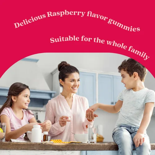 Vista 4 de BeLive Gomitas de saúco con vitamina C, D3 y zinc, suplemento multivitamínico para apoyo a la salud inmunológica para niños y adultos, 50