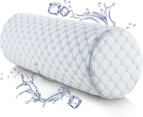 Vista 7 de Nestl Almohada Enrollable para el Cuello para Alivio del Dolor - Espuma Viscoelástica Premium – Almohada de Apoyo para Dormir con una Funda