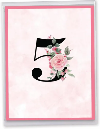 Vista 13 de NobleWorks - Tarjeta de felicitación de aniversario de 5ª boda grande de 8.5 x 11 pulgadas - Matrimonio de 5 años con sobre para hombres, mujeres