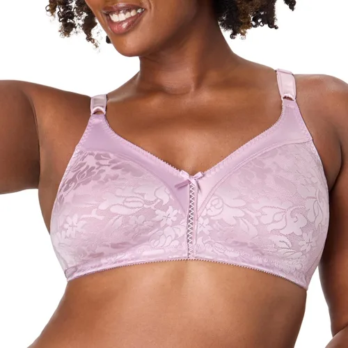 Vista 11 de Bali Women's Wireless Lace Bra, Double Support Lace Bras for Women, Stay-in-Place Straps, Full Coverage, Comfortable